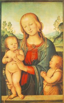 彼得羅 貝魯吉諾 Madonna with Child and Little St John